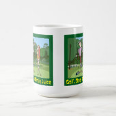 ゴルフおもしろい・ビール・バーディジュース コーヒーマグカップ (中央)