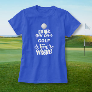 ゴルフおもしろい·ラブ·ゴルフ Tシャツ