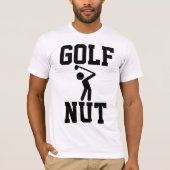ゴルフおもしろいTシャツ。ゴルフナット Tシャツ (正面)