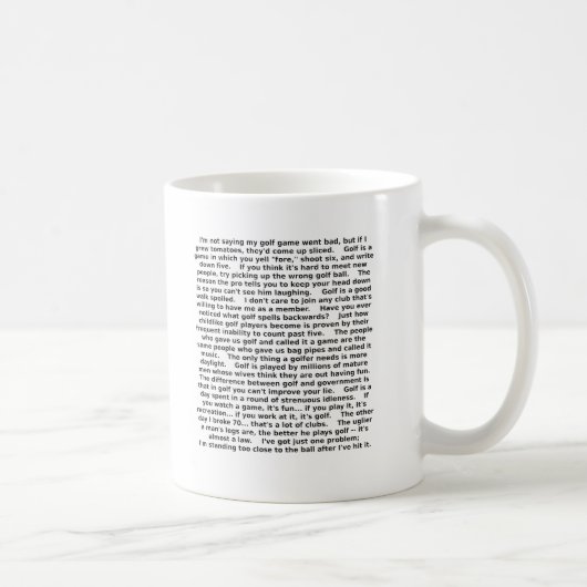 ゴルフおもしろマグカップ ユーモア コーヒーマグカップ (右)