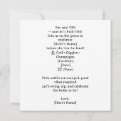 ゴルフお嬢さん女子ゴルファーはゴルフをしています セーブザデート (裏面)