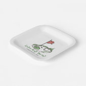 ゴルフお祝いスクエア紙プレート ペーパープレート (傾斜あり)