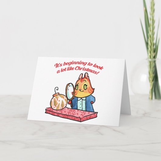 ゴルフがクリスマスを調査 シーズンカード (正面)