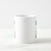 ゴルフがボールを取る コーヒーマグカップ (中央)
