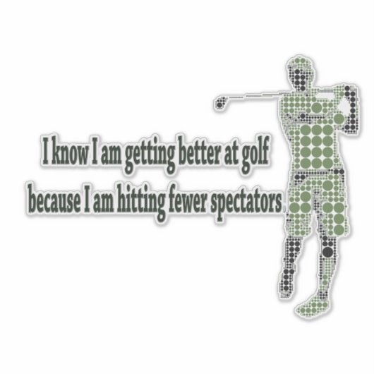 ゴルフが上達 シール (正面)