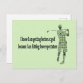 ゴルフが上達 ポストカード (正面/裏面)