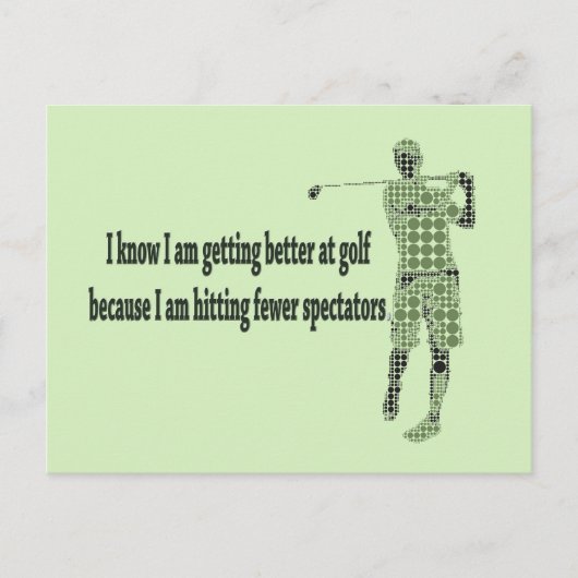ゴルフが上達 ポストカード (正面)