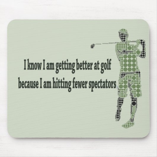 ゴルフが上達 マウスパッド (正面)
