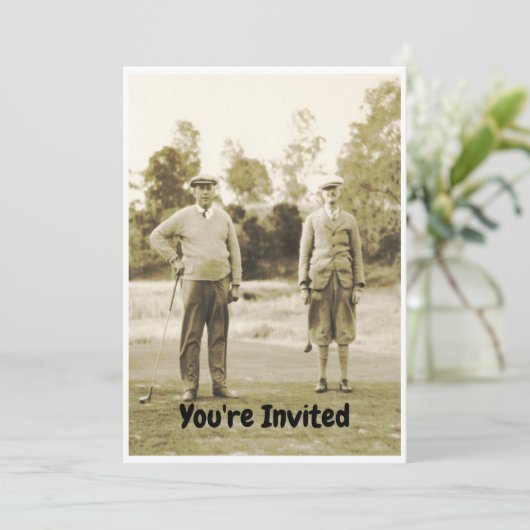 ゴルフが大好きなゴルファーのための退職。素晴らし 招待状 (スタンド正面)