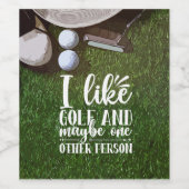 ゴルフが好きで、もう一人かもしれないゴルファー ワインラベル (シングルラベル)