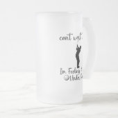 ゴルフが遊できない フロストグラスビールジョッキ (正面右)