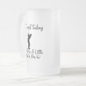 ゴルフが遊できない フロストグラスビールジョッキ (正面左)