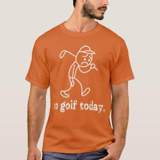 ゴルフしない日 Stickman ゴルファー おもしろパーカー 悲しい グラフィック Tシャツ