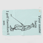 「ゴルフだから今だおもしろい」 ゴルフタオル (横)