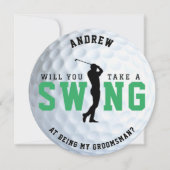 ゴルフでスインググロムスマンの提案を受ける (正面)