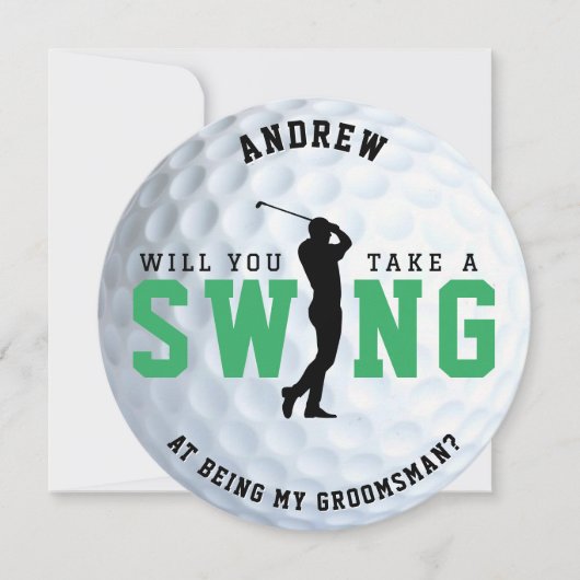 ゴルフでスインググロムスマンの提案を受ける (正面)