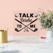 ゴルフでバーディーをおもしろい話す アクリルサイン (ウェディング)