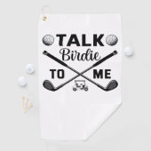 ゴルフでバーディーをおもしろい話す ゴルフタオル (インサイチュ)