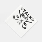 ゴルフでバーディーをおもしろい話す スタンダードランチョンナプキン (角)