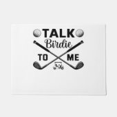 ゴルフでバーディーをおもしろい話す ドアマット (正面)