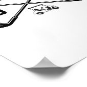 ゴルフでバーディーをおもしろい話す ポスター (角)