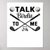 ゴルフでバーディーをおもしろい話す ポスター (正面)