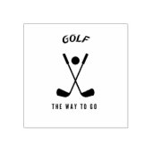 ゴルフで行く道 ラバースタンプ (インプリント)