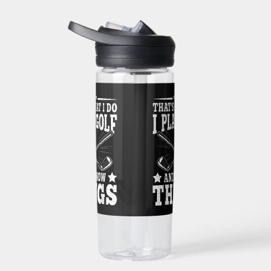 ゴルフで遊知ってるおもしろい ウォーターボトル (右面)