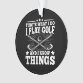 ゴルフで遊知ってるおもしろい オーナメント (正面)