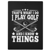 ゴルフで遊知ってるおもしろい クリップボード (裏面)