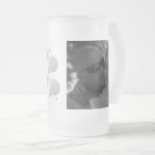 ゴルフとティーグリーンフォトファーザーデー フロストグラスビールジョッキ (正面右)