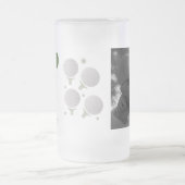 ゴルフとティーグリーンフォトファーザーデー フロストグラスビールジョッキ (中央)