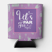 ゴルフとビおもしろいールことわざ引用文スパーティー 缶クーラー (正面)