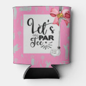 ゴルフとビおもしろいールことわざ引用文スパーティー 缶クーラー (正面)