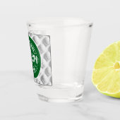 ゴルフとビールおもしろいのことわざ学士の結婚 ショットグラス (右)