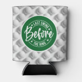 ゴルフとビールおもしろいのことわざ学士の結婚 缶クーラー (正面)