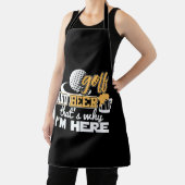 ゴルフとビールが私の目的 エプロン (インサイチュ)