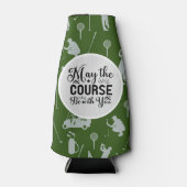 ゴルフとビールのおもしろいことわざがあなたと一緒にコースを取ることができる ボトルクーラー (正面)