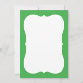 ゴルフとビールの60歳誕生日 グリーン 招待状 (裏面)