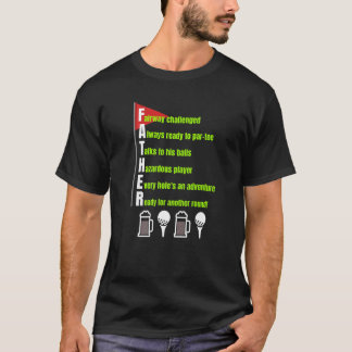ゴルフとビールを愛する父親のためのゴルフパン Tシャツ