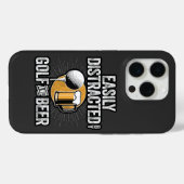 ゴルフとビールケースメイトiPhonで簡単に気を散らす Case-Mate iPhoneケース (裏面 (横))