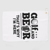 ゴルフとビール ゴルフタオル (横)