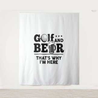 ゴルフとビール タペストリー