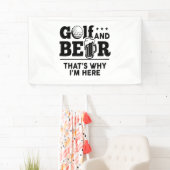 ゴルフとビール 横断幕 (インサイチュ)