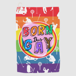 ゴルフとプライド:レインボー ゴルフタオル