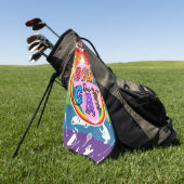 ゴルフとプライド:レインボー ゴルフタオル (グリーン)