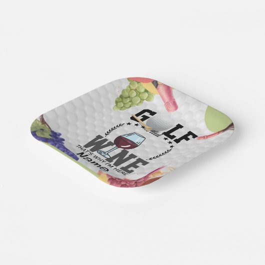 ゴルフとワインだからこそゴルファーの為にここに来たんだ ペーパープレート (傾斜あり)