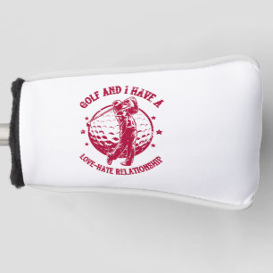 ゴルフと私は愛憎人間関係 おもしろい ゴルフヘッドカバー