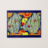 ゴルフと花 ジグソーパズル (横)