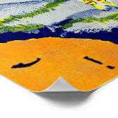 ゴルフと花 ポスター (角)